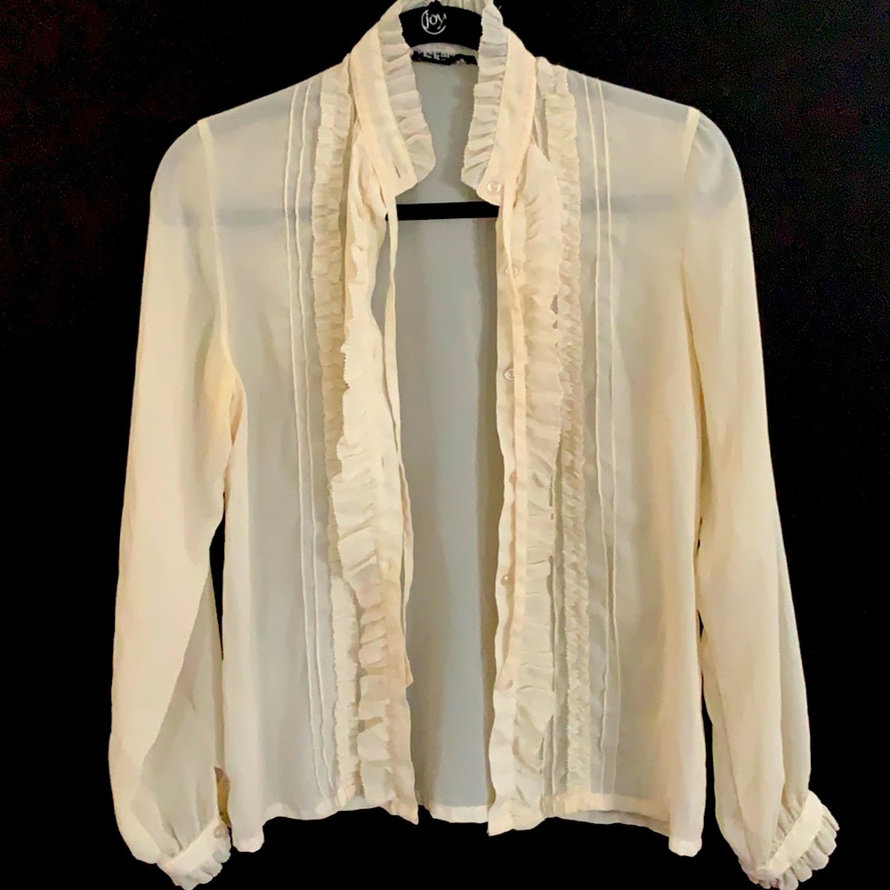 Vintage White Sheer Shirt